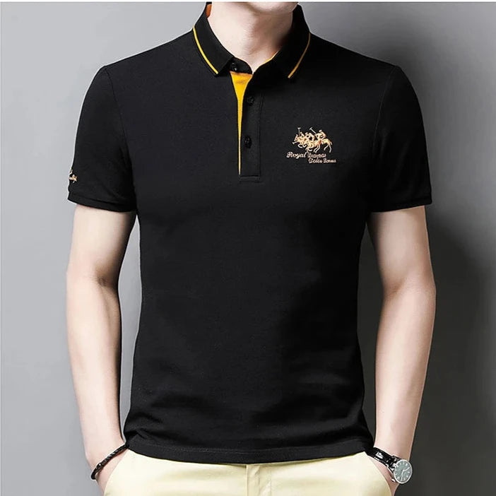 Camisa Polo Bordada Algodão