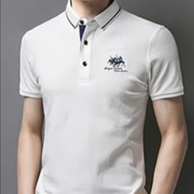 Camisa Polo Bordada Algodão